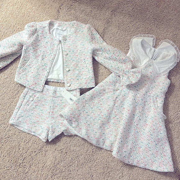 Brand new Janie & Jack Chanelish girl matching sets 5T